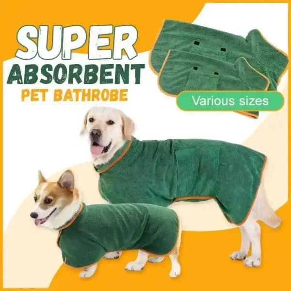 Fast Drying Pet Bathrobe