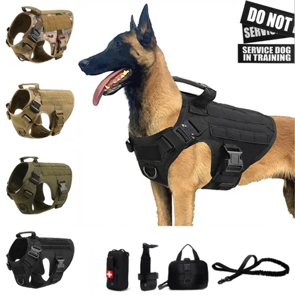 Tactical Military Vest, Training Dog Harness